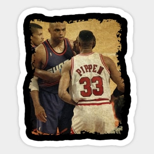 Charles Barkley vs Scottie Pippen, NBA Finals Sticker